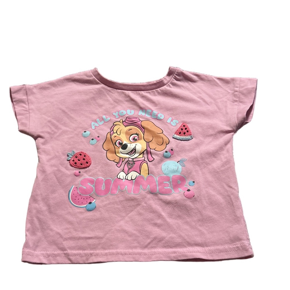 Paw Patrol Pink Graphic Tee Size 3T